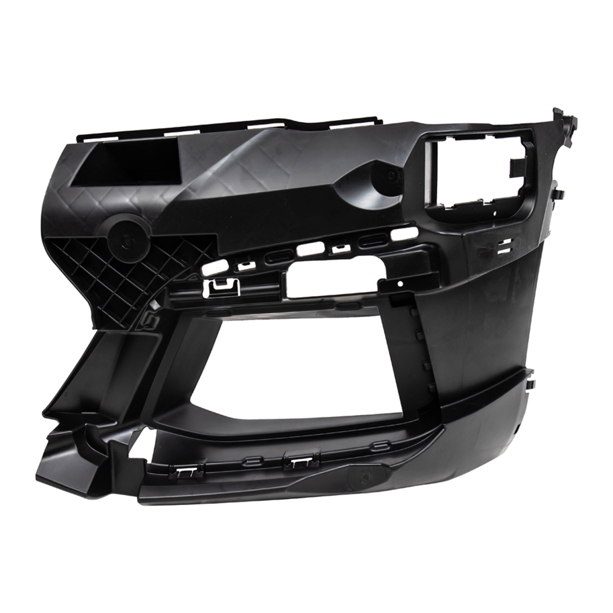 Replacement Front Driver Side Bumper Cover Support - Black - Individual - Durable Alloy