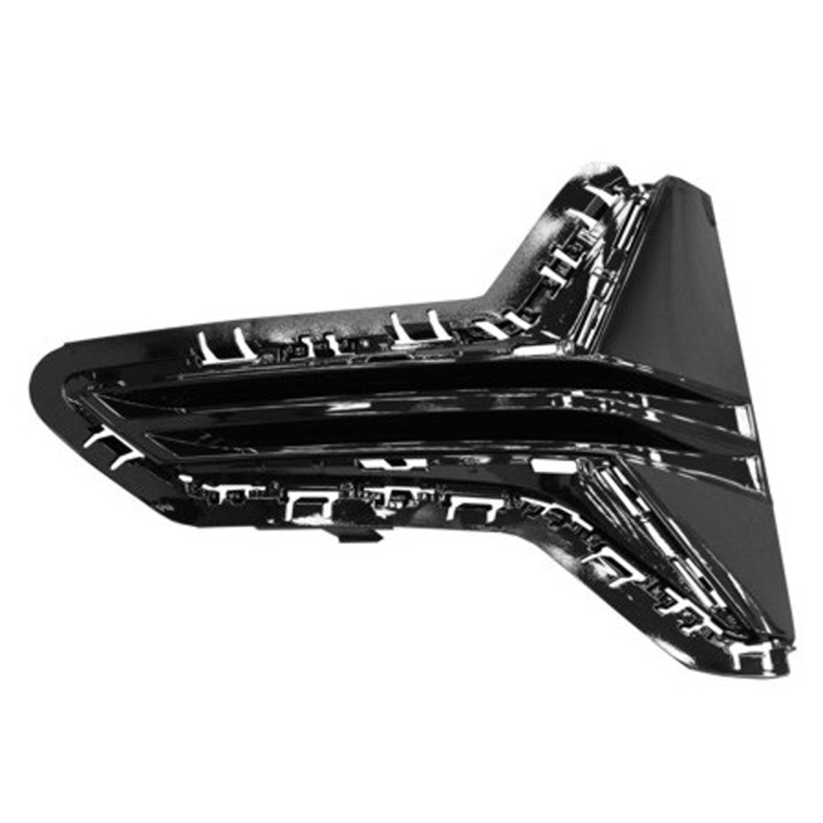 Replacement Front Driver Side Bumper Cover Grille - Black - Direct Fit - Durable Construction