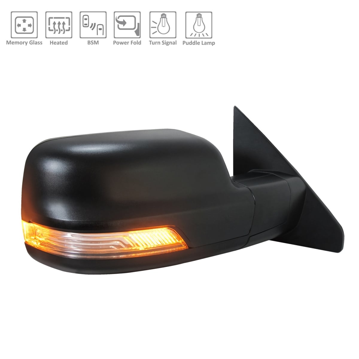 TA-CH1321523 Replacement Passenger Side Power Door Mirror For RAM PICKUP-RAM-1500 2019-2022(CH1321523)