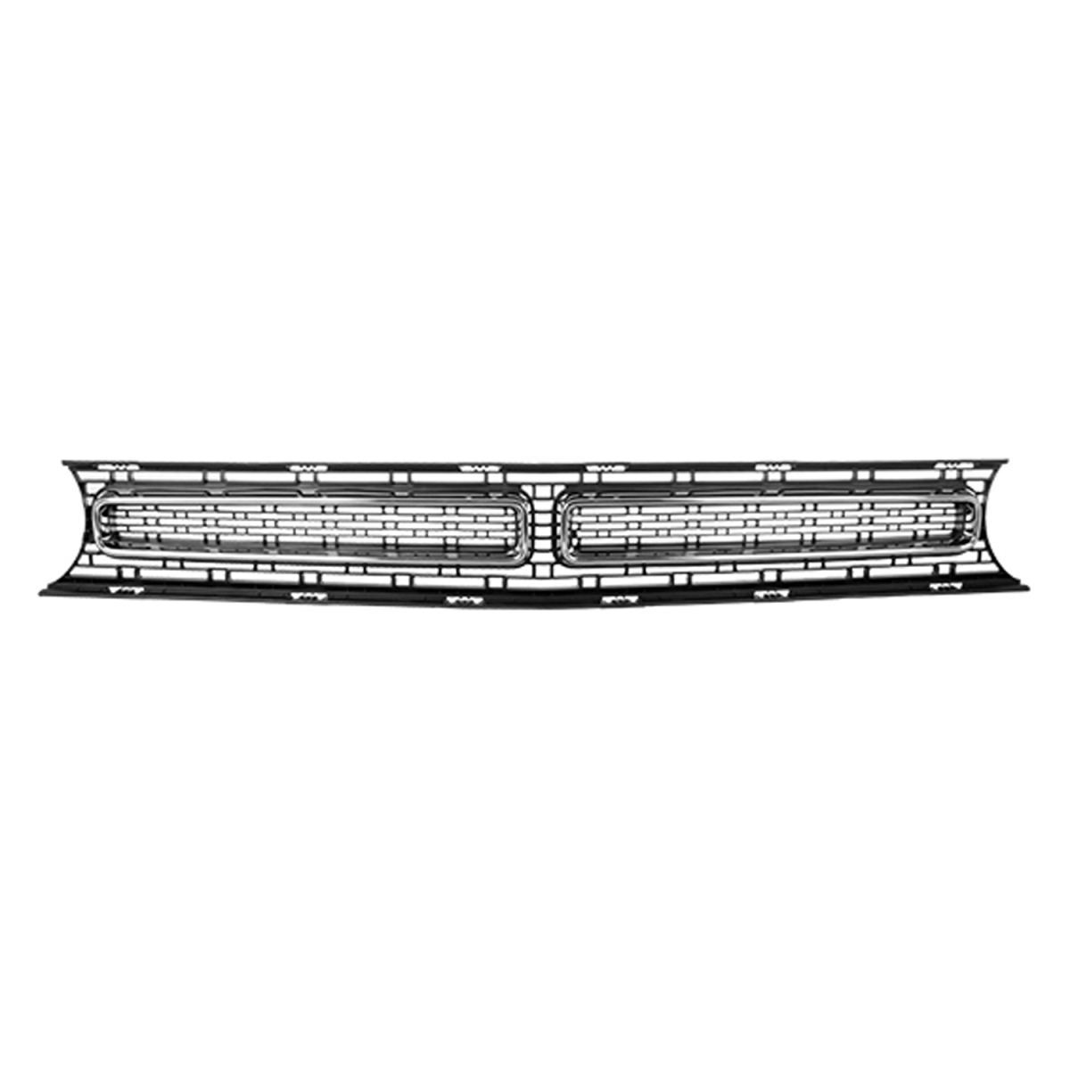 Replacement Front Grille - Black - Direct Fit for Challenger 2015-2023