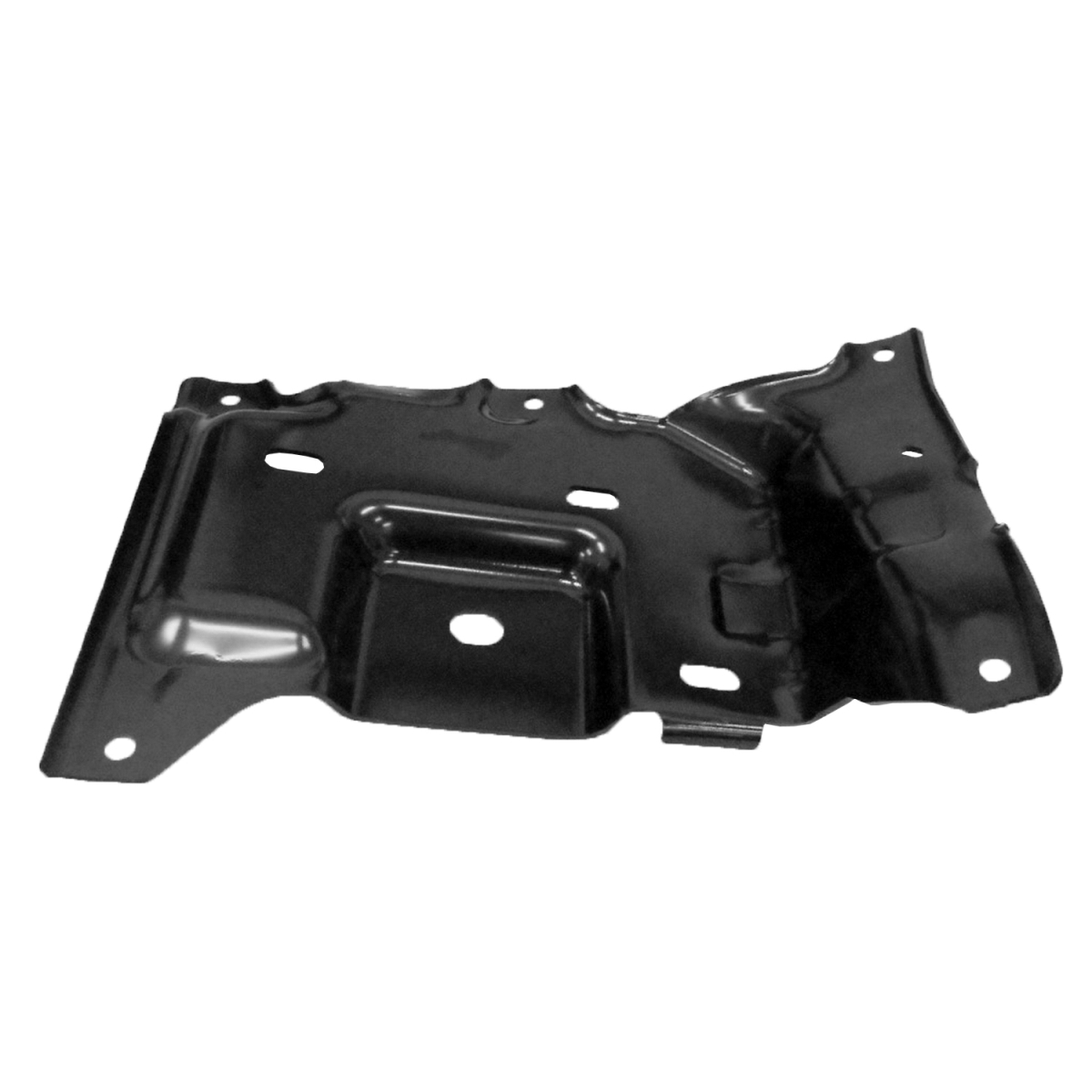 Front Passenger Bumper Mounting Plate - Black - Single Unit - Direct Fit
