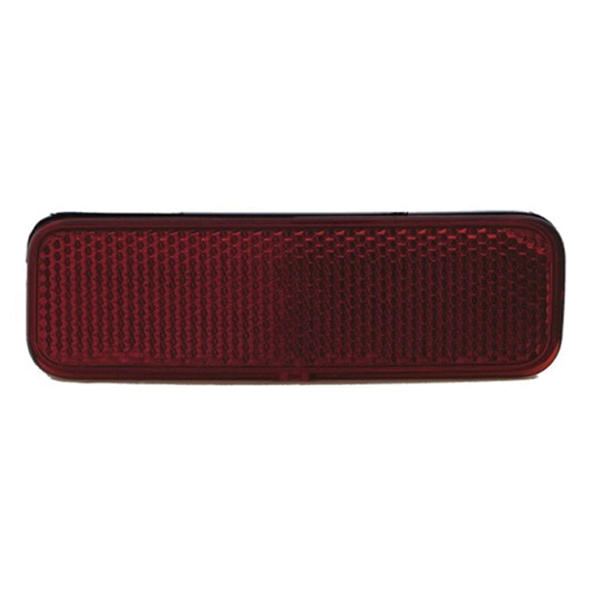 Rear Driver Side Bumper Reflector - Black - Direct Replacement - Durable Design