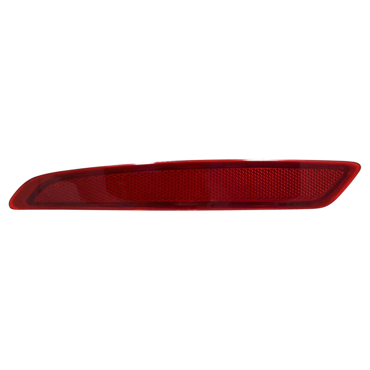 Rear Driver Side Bumper Reflector - Black - Direct Replacement - Durable