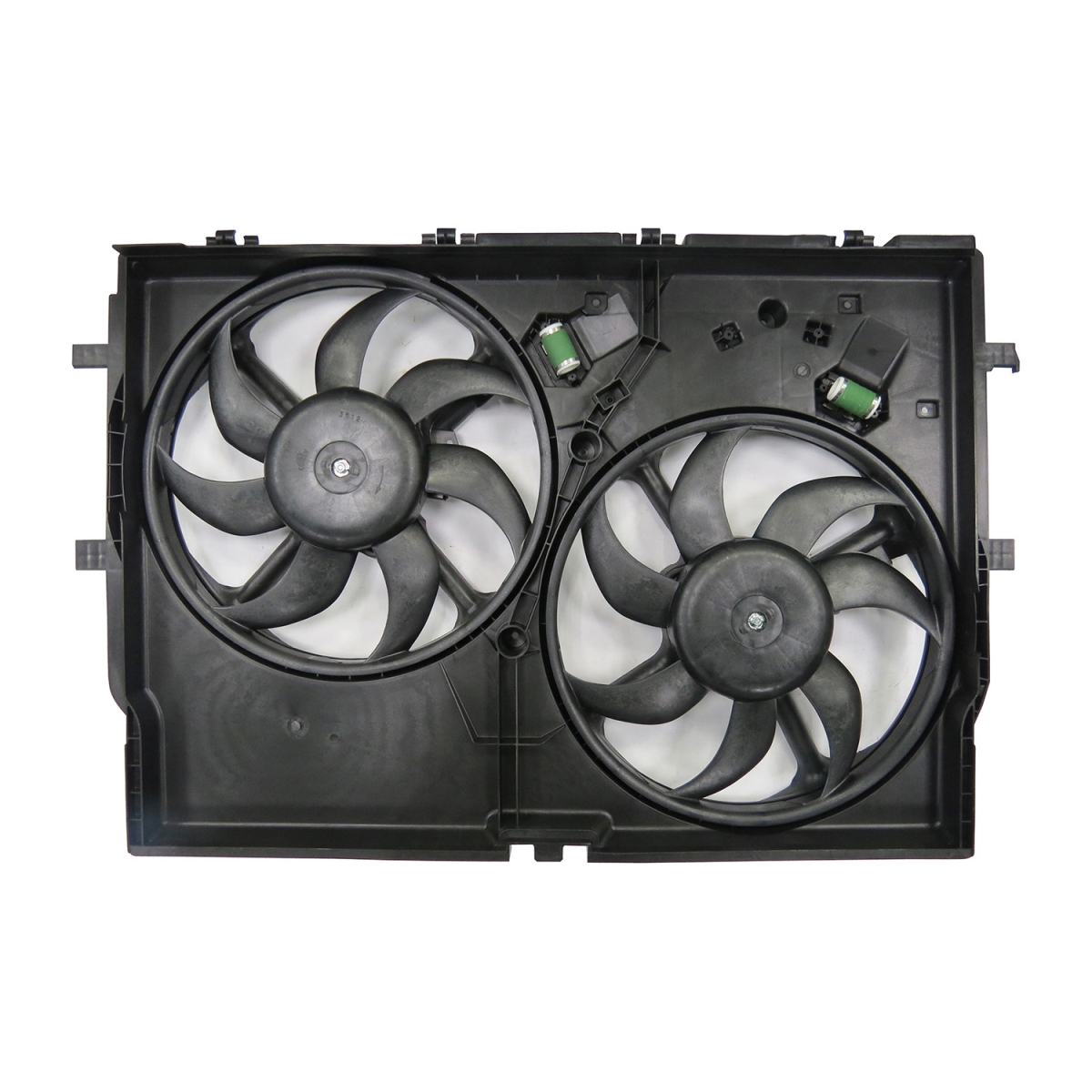 TA-CH3115189 Replacement Radiator And Condenser Fan Assembly With Two Fans Side By Side For RAM PROMASTER_3500 2014-2022(CH3115189)