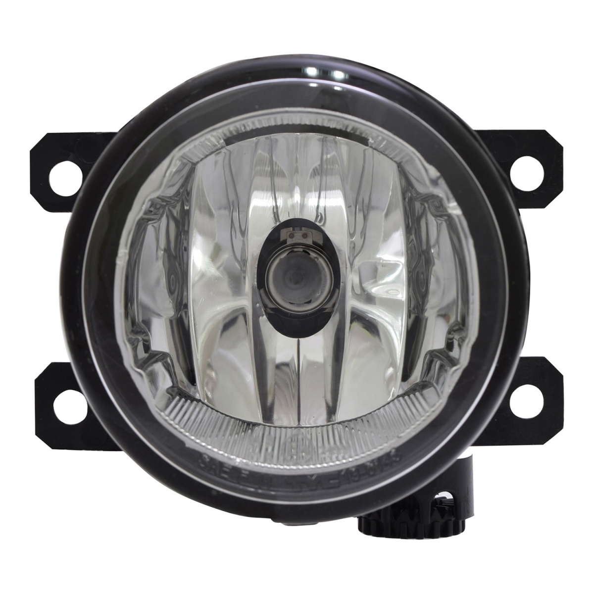 Halogen Fog Light Assembly - Black - Direct Replacement - Durable Design