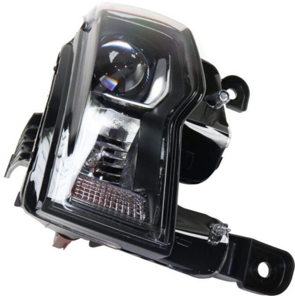 Replacement Driver Side Halogen Headlight Assembly - Black - Direct Fit - Durable Construction