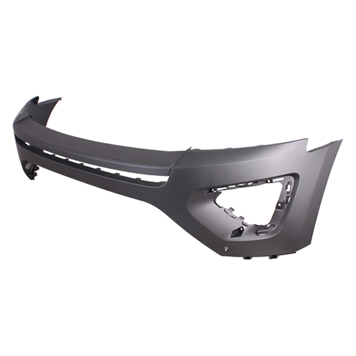 Front Upper Bumper Cover - Black - Direct Replacement - Durable Design