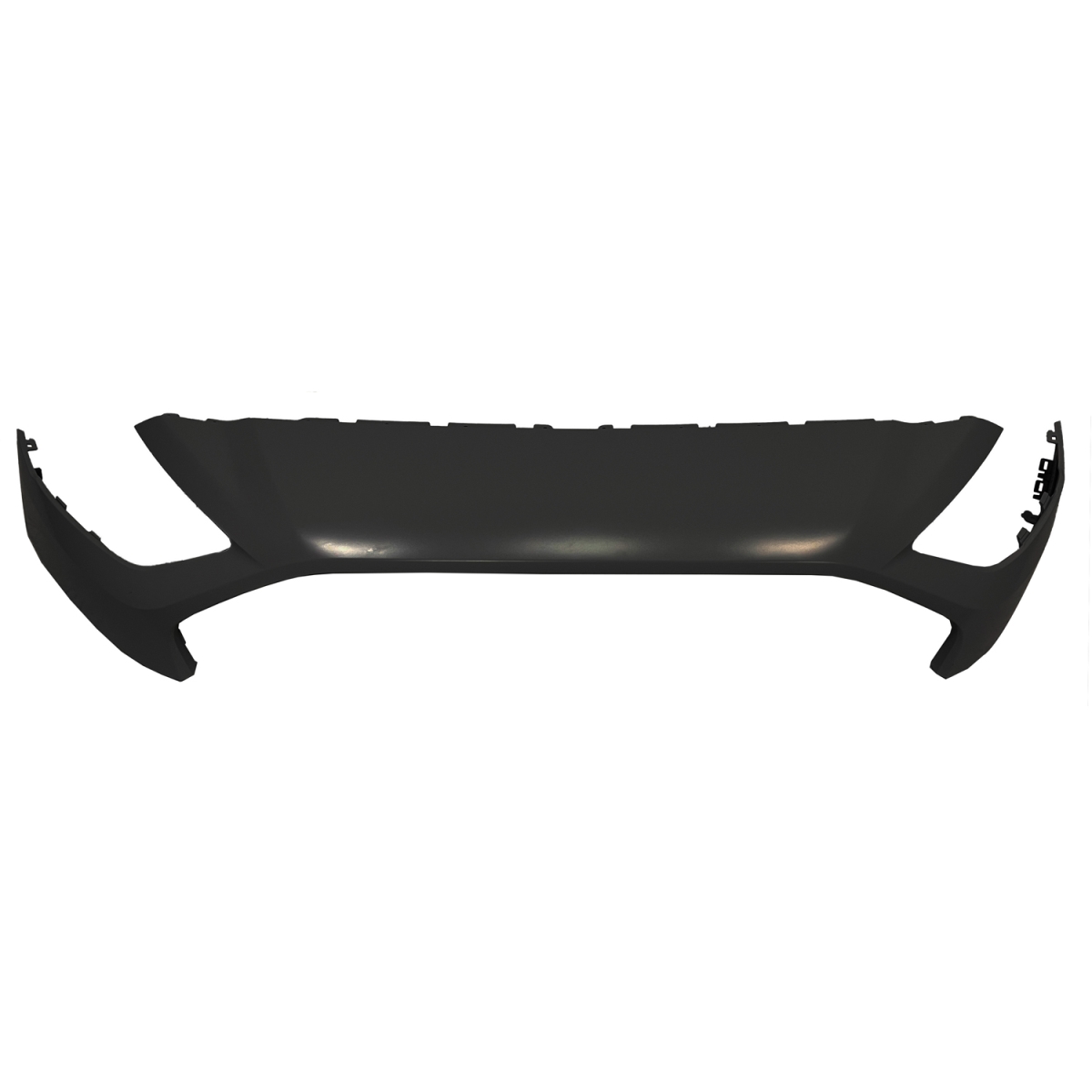 Front Upper Bumper Cover - Black - Direct Replacement - Durable Design