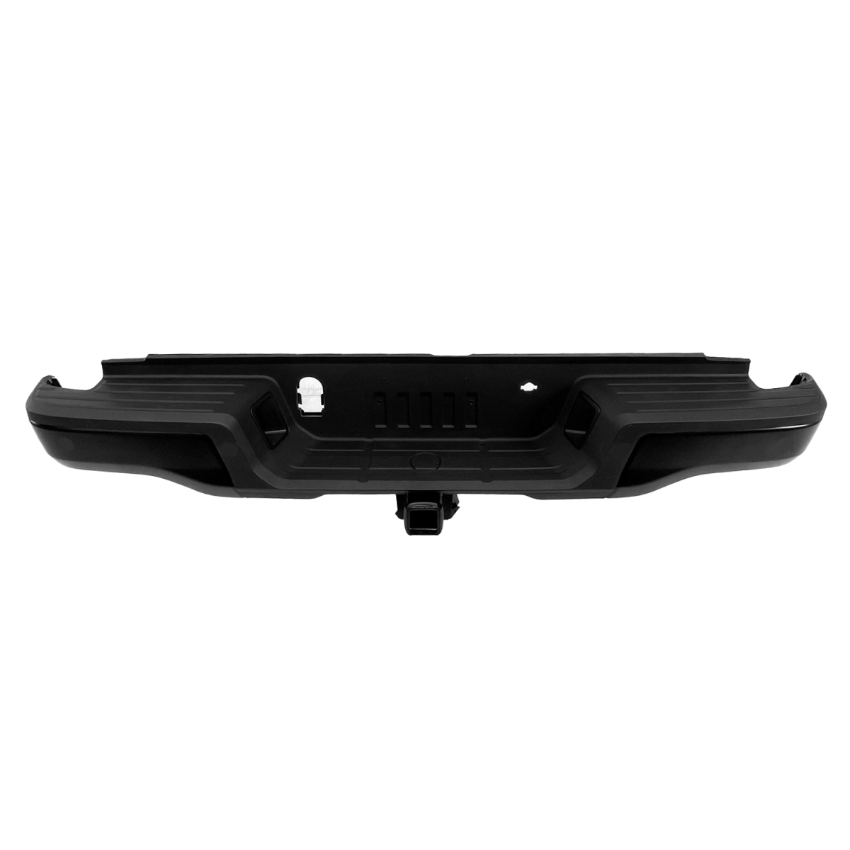 Replacement Rear Step Bumper Assembly - Black - Individual Unit - Direct Fit