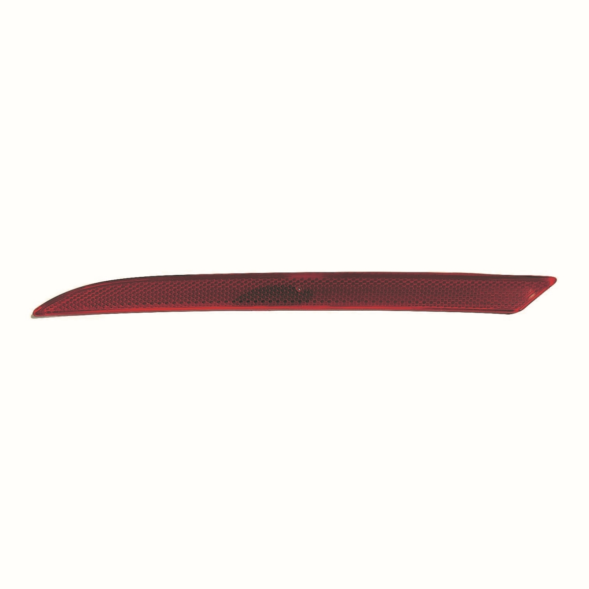Rear Driver Side Bumper Reflector - Black - Direct Replacement - Durable Design
