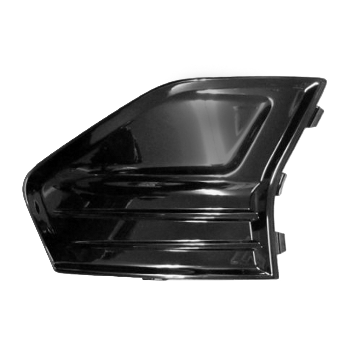 Driver Side Fog Light Cover - Black - Direct Replacement - Durable Design