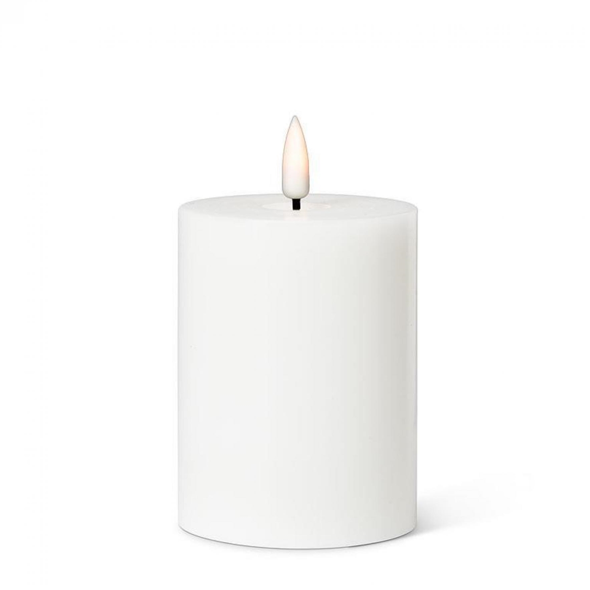UNBT-01129 White Led Pillar Candle