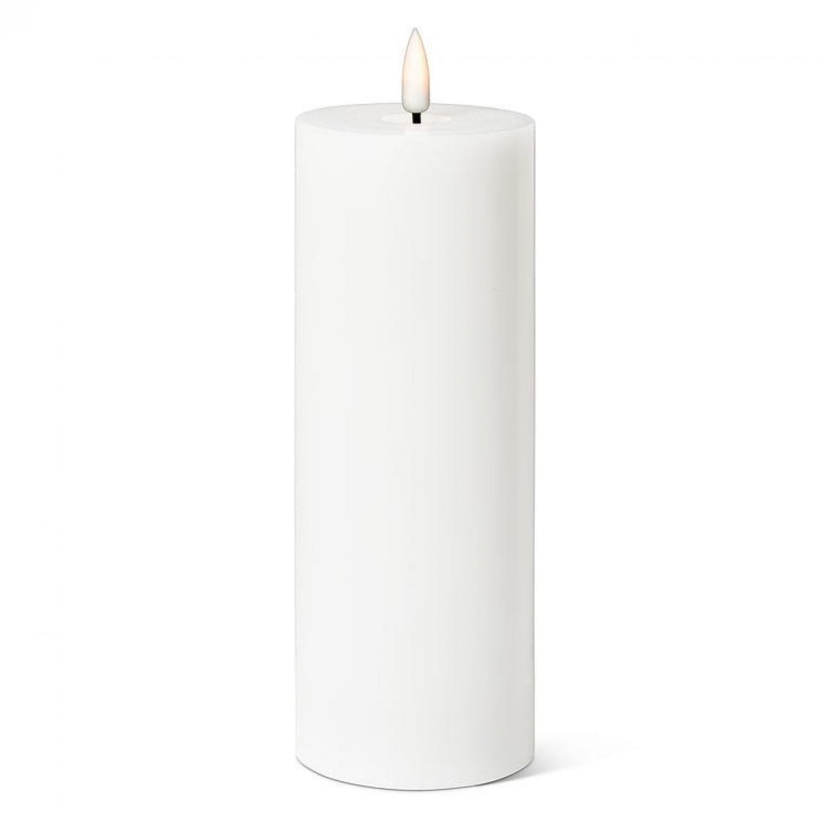 UNBT-01128 White Led Flameless Pillar Candle