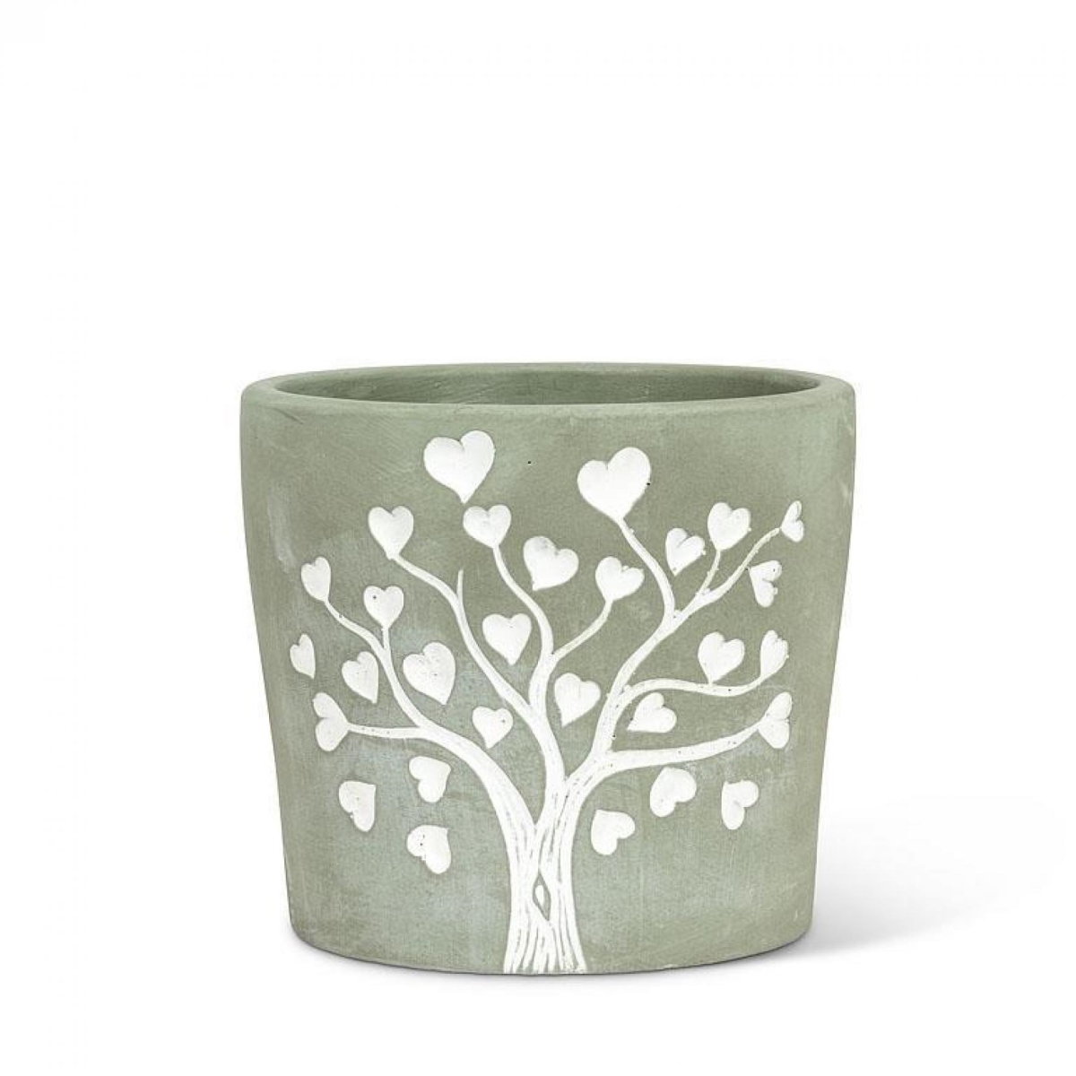 UNBT-01075 Tree Of Life With Heart Shaped Leaves Planter