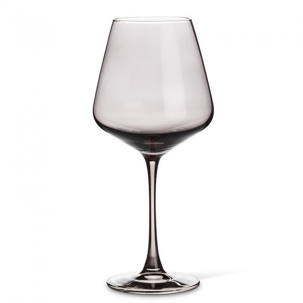 UNBT-01009 Stemmed Gray Color Red Wine Glass