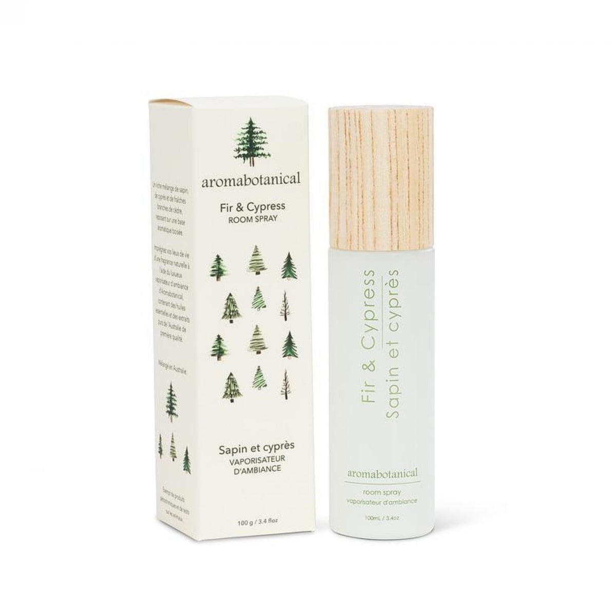UNBT-00319 Fir & Cypress Room Spray - White