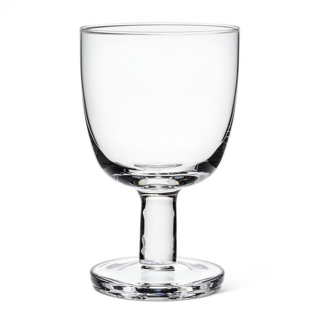 UNBT-01067 Thick Base Modern Stemmed Wine Goblet - Clear