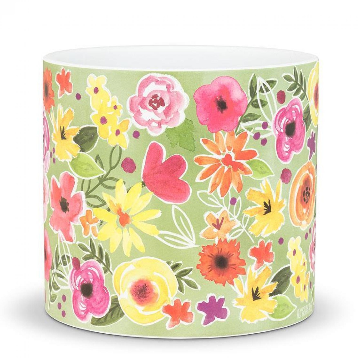 UNBT-00137 Bold Floral Planter - Multi Color