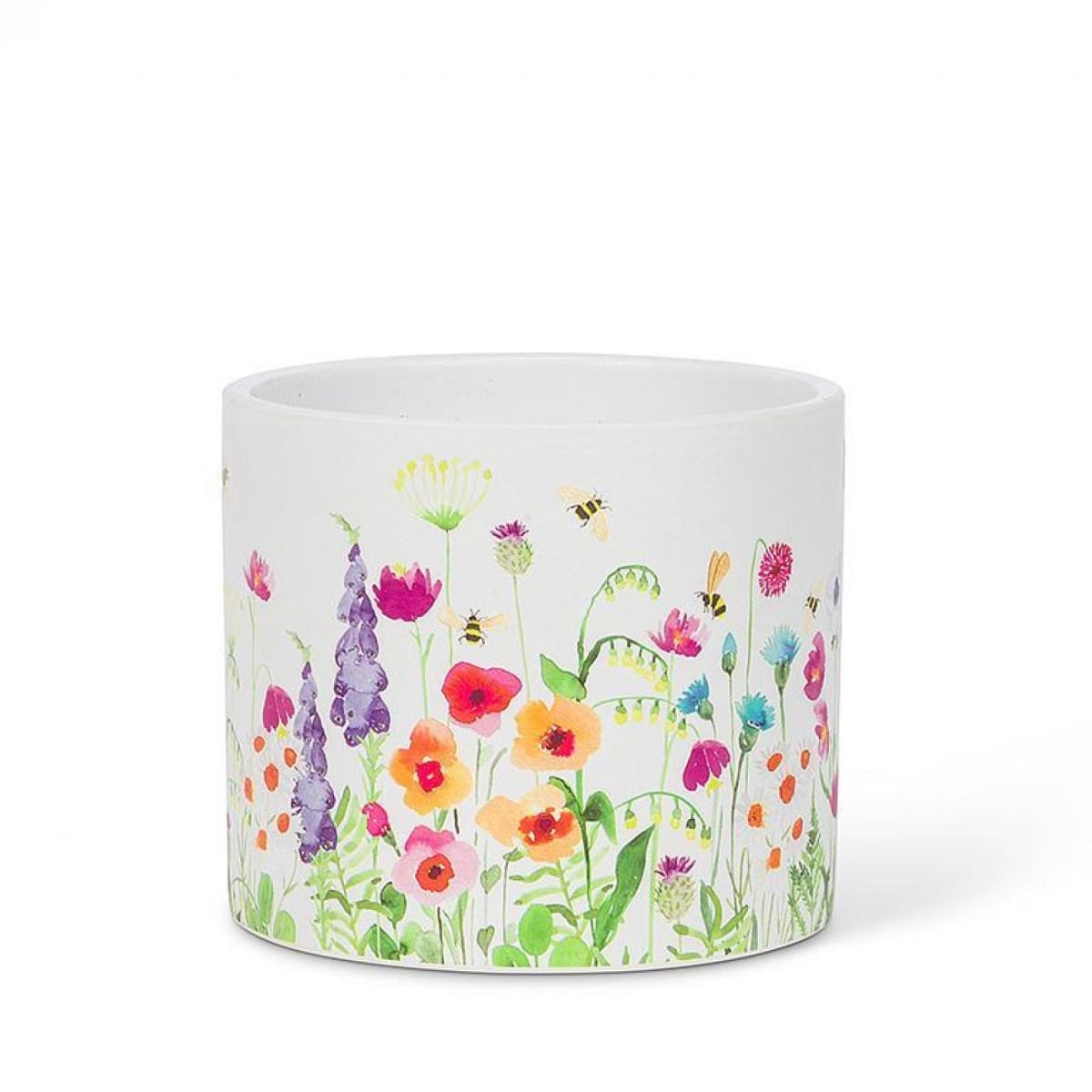 UNBT-00081 Bees in The Garden Planter - Multi Color