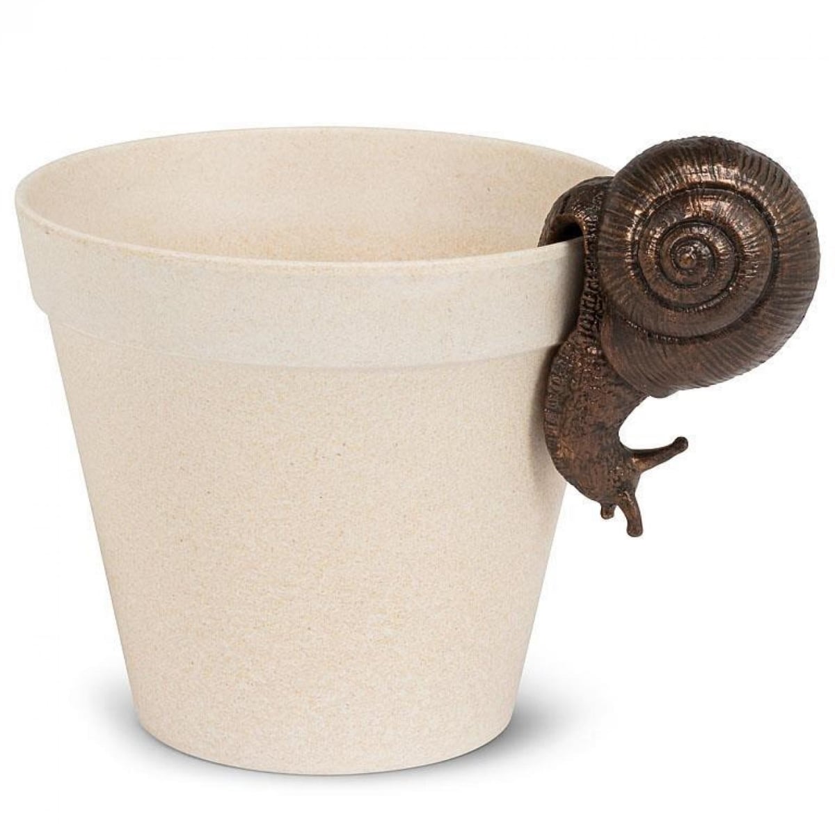 UNBT-00415 Hanging Snail Figurine - Bronze