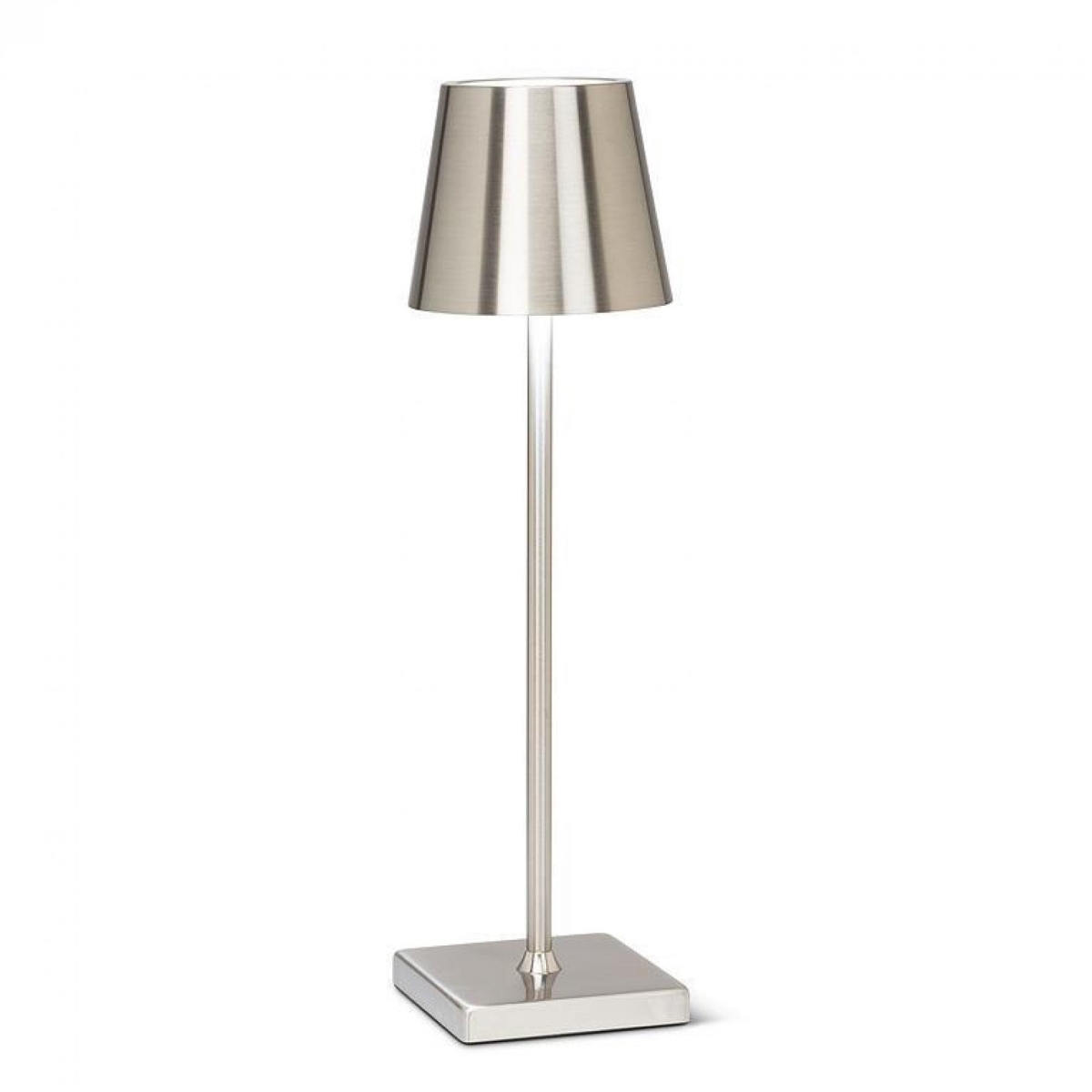 UNBT-00570 Matte Silver with Classic Shade LED Table Lamp