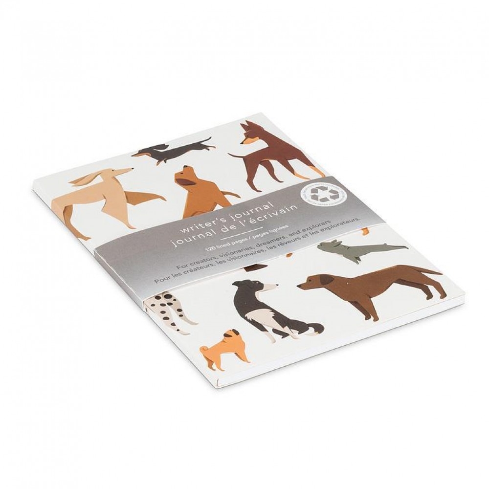 UNBT-00046 Dogs Lined Notebook - Multi Color