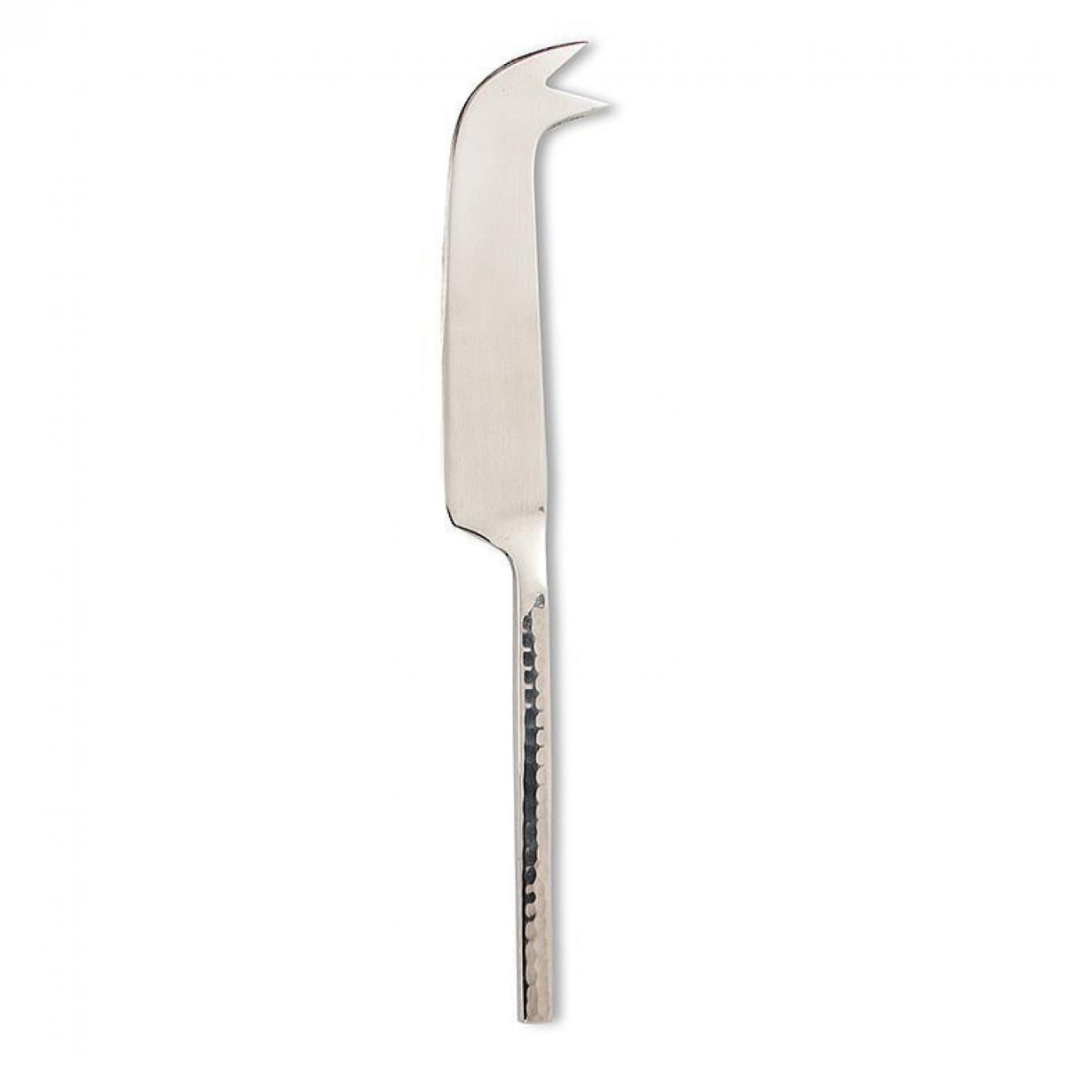 UNBT-00409 Hammer Finish Handle Cheese Knife - Silver