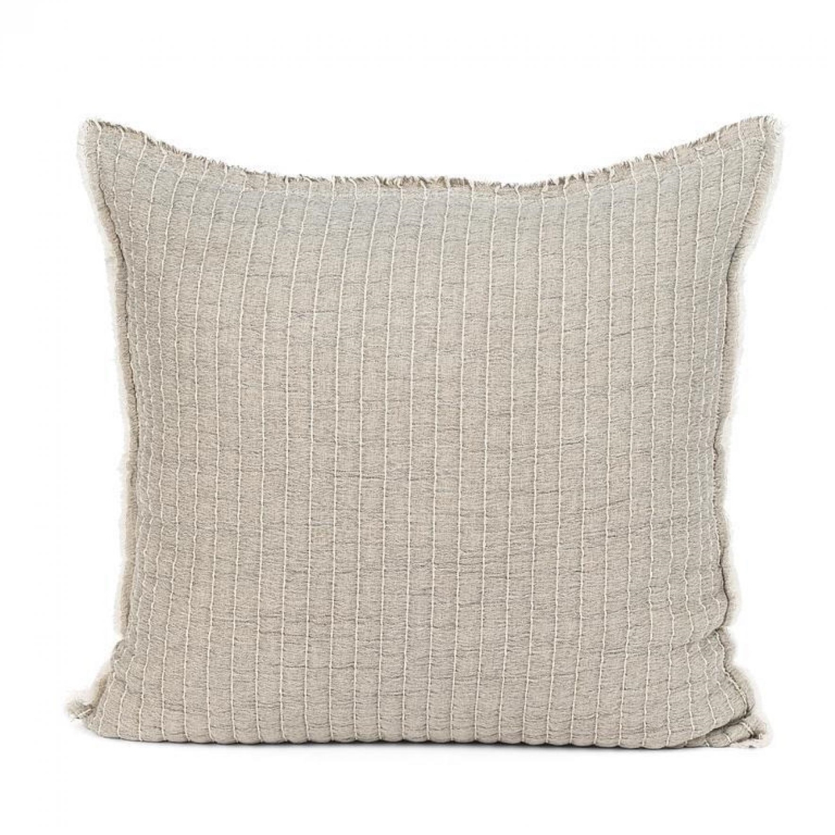UNBT-00381 Gray Overstitch Square Pillow
