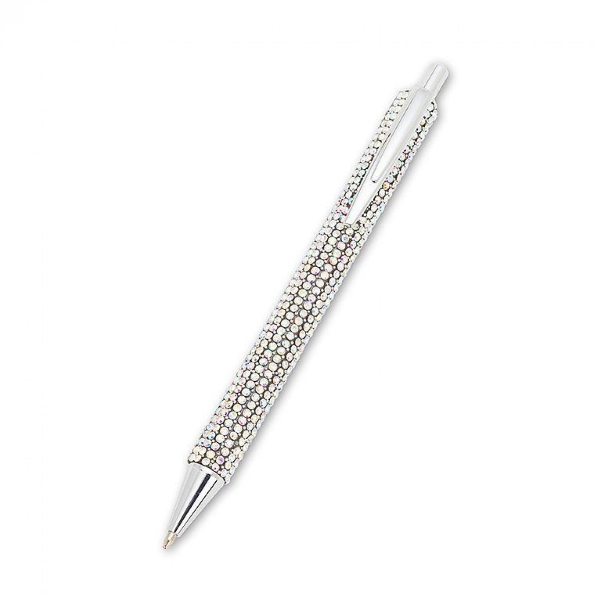 UNBT-00942 Silver Rhinestone Pen