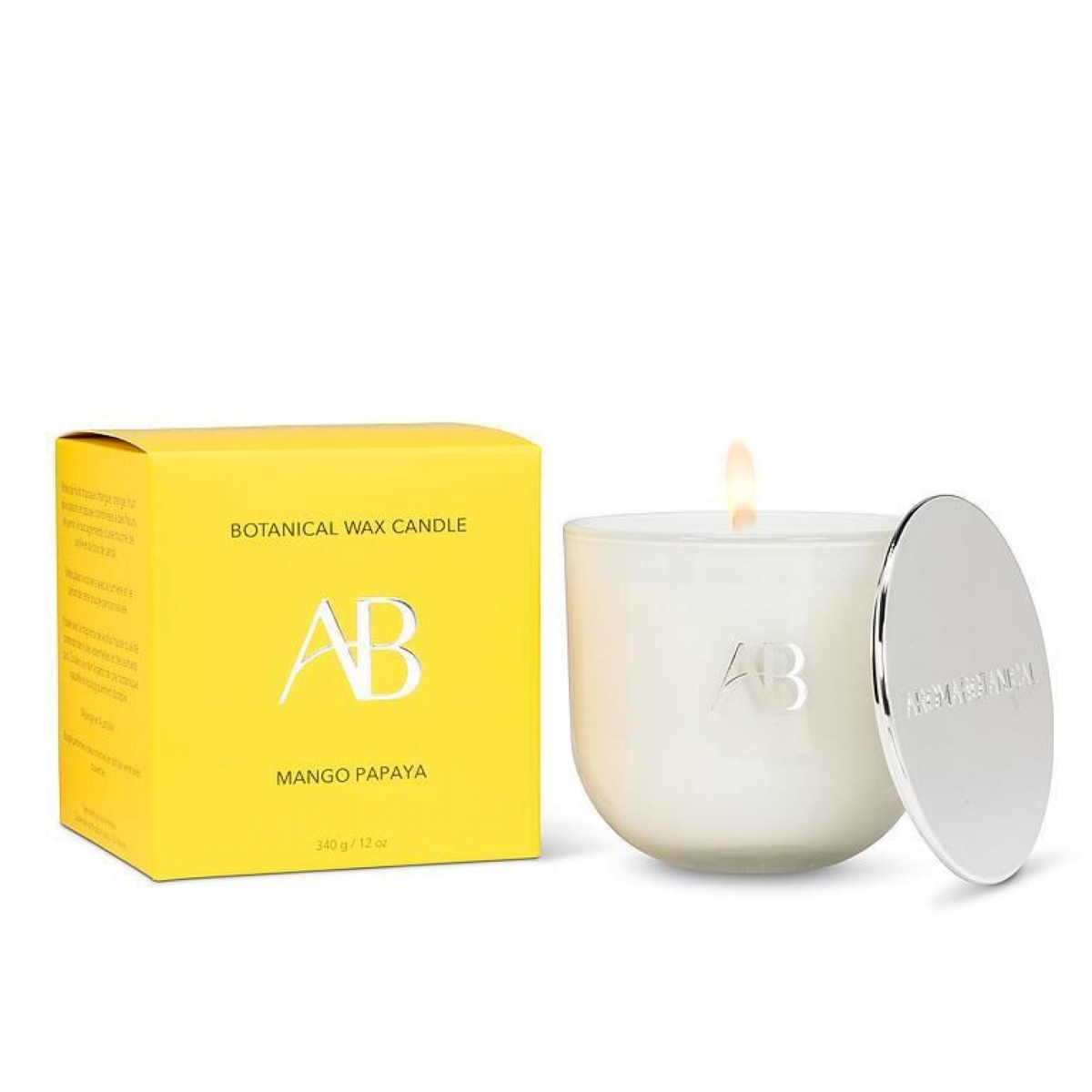 UNBT-00536 Mango Papaya Candle - White