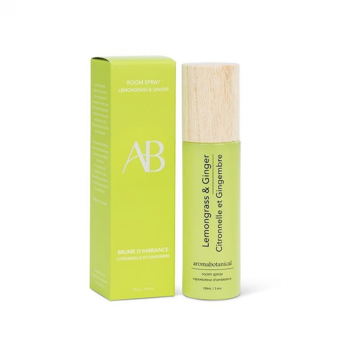 UNBT-00508 Lemongrass Ginger Room Spray - Clear