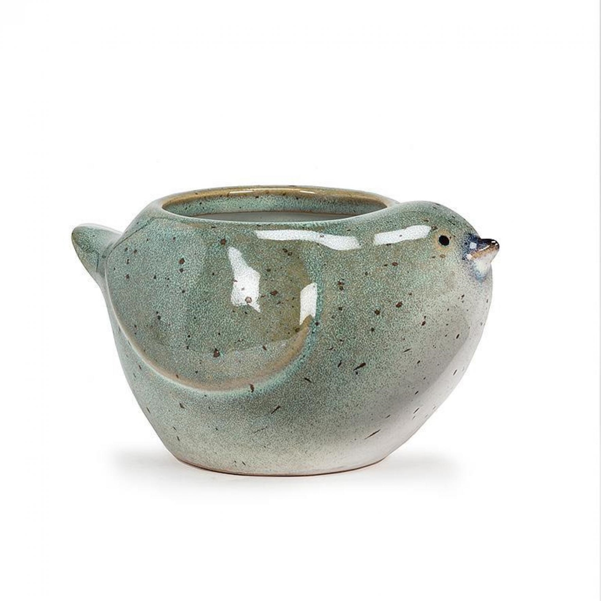 UNBT-00962 Small Bird Planter - Blue