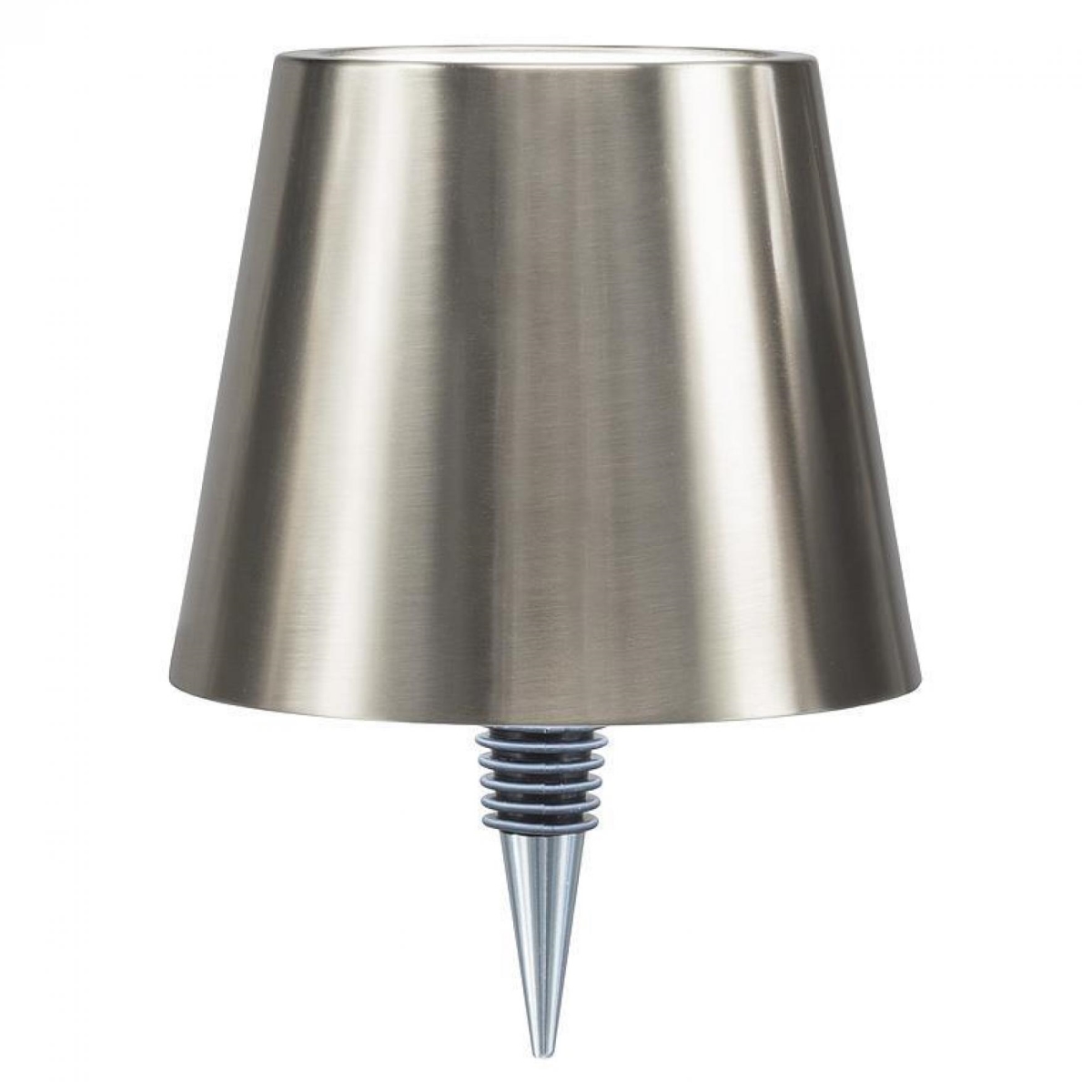 UNBT-00569 Matte Silver Shade LED Lit Bottle Stopper