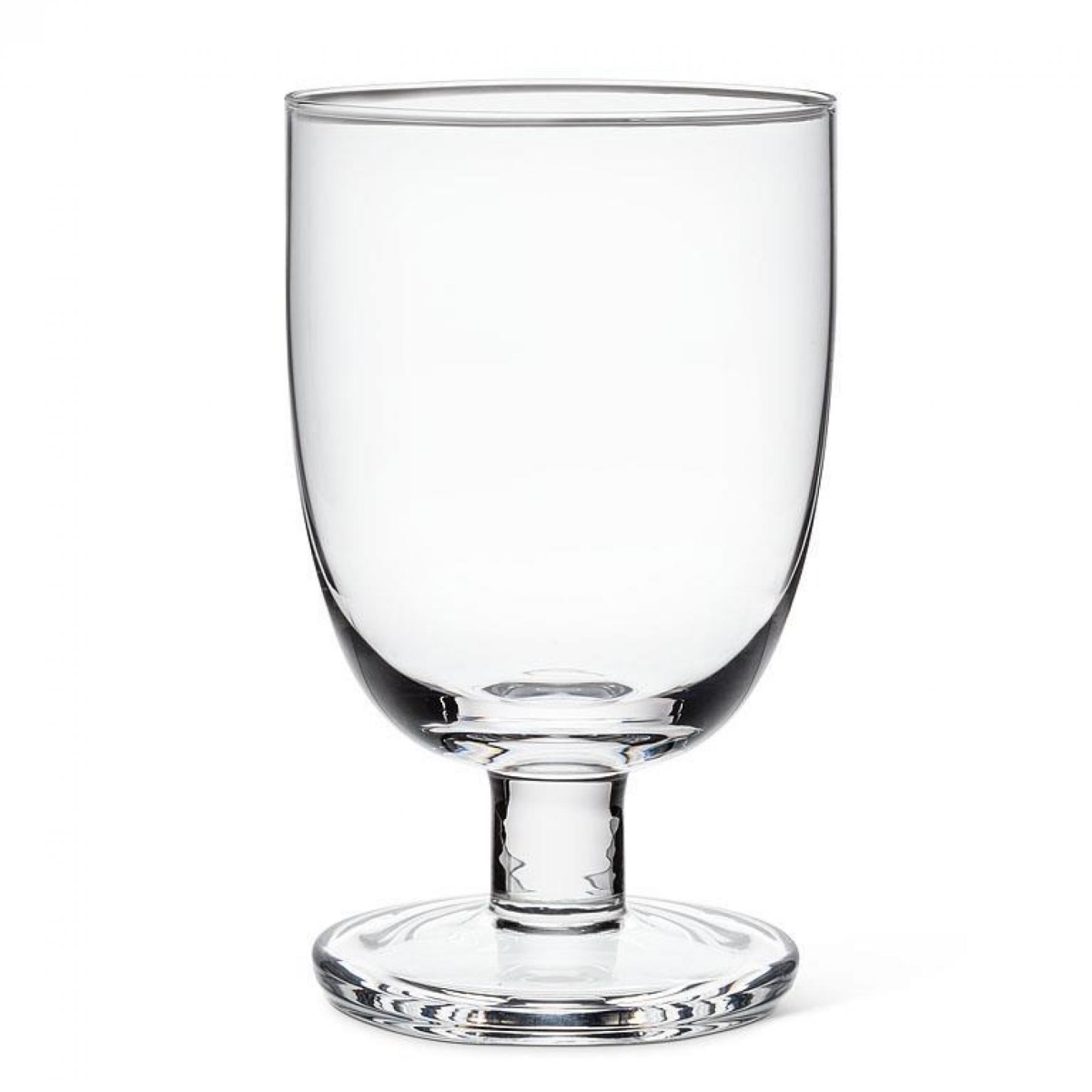 UNBT-01066 Thick Base Modern All Purpose Drinking Glass - Clear