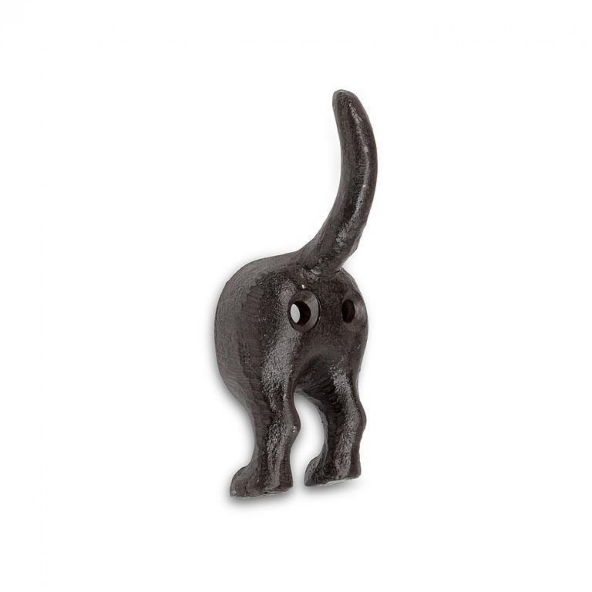 UNBT-00275 Dog Tail Wall Leash Hook - Brown