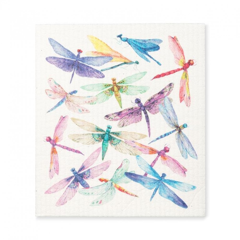Picture of MDR Trading UNBT-00284 Dragonflies Dishcloth - Multi Color