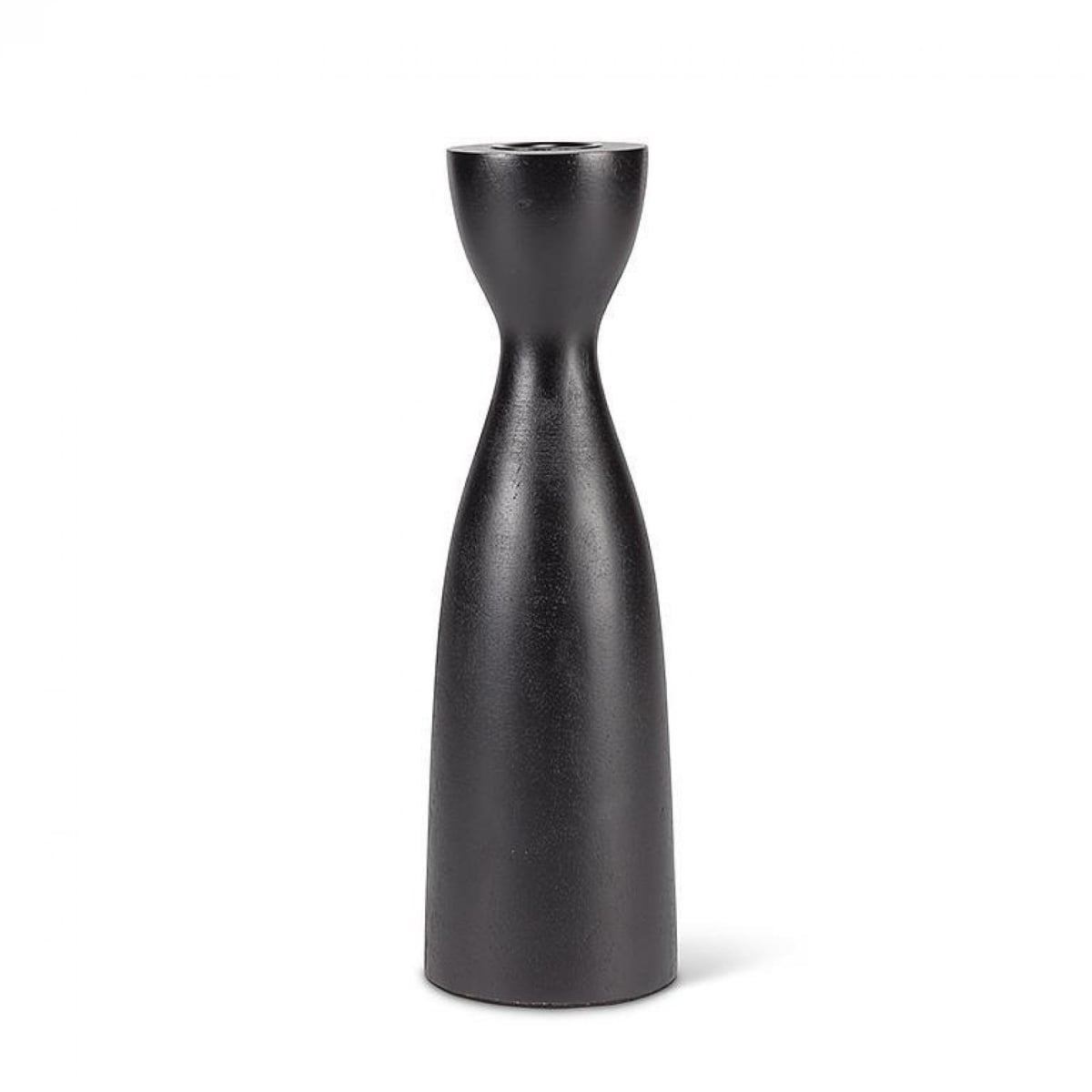 UNBT-00112 Black Curvy Taper Candle Holder