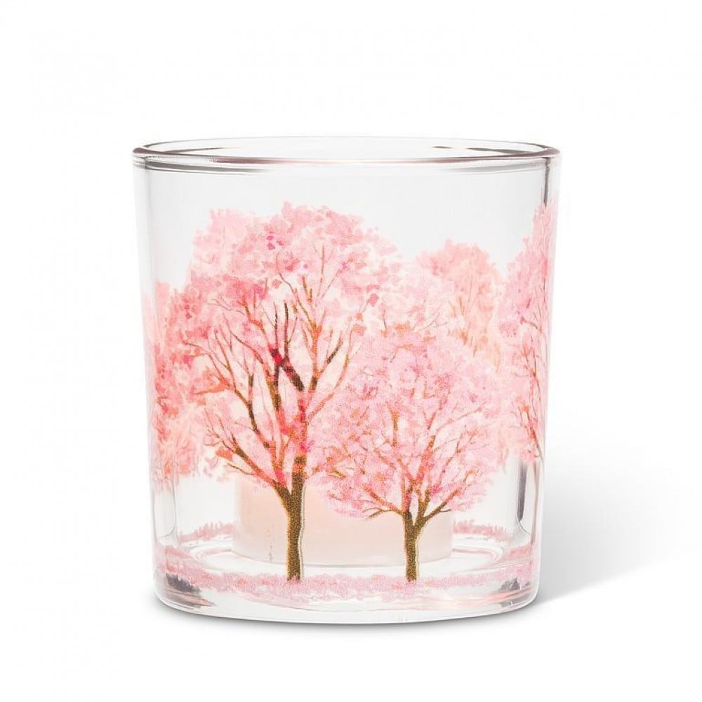 UNBT-00198 Cherry Blossoms Votive Candle Holder - Multi Color