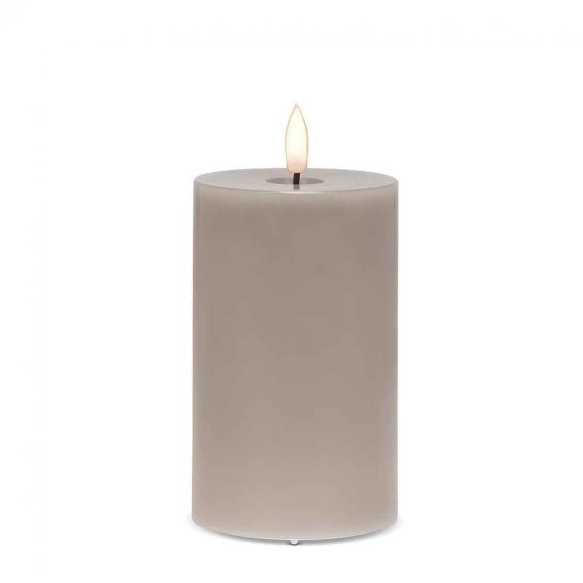 UNBT-00323 Flameless Gray LED Pillar Candle