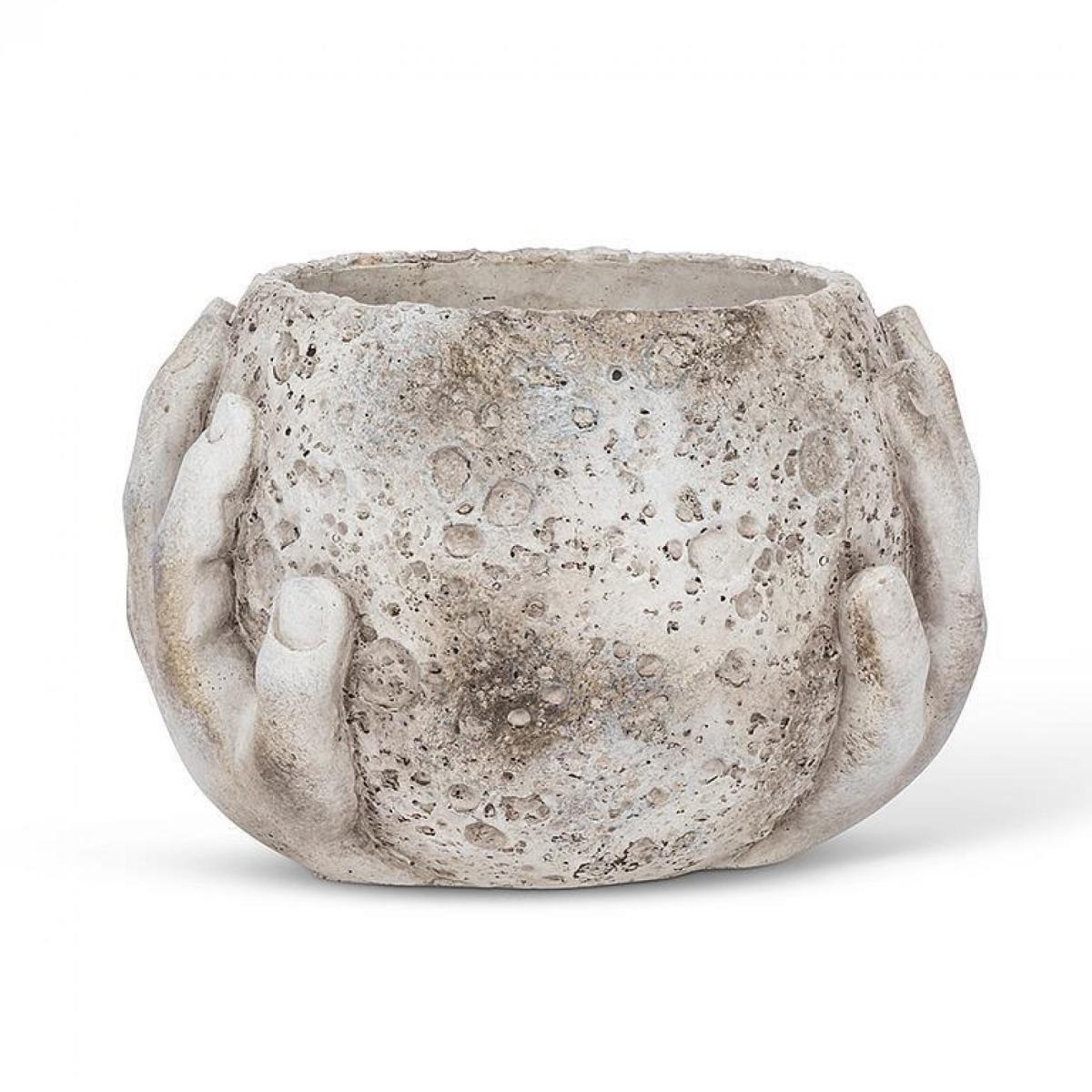 UNBT-00414 Hands Around The Moon Planter - Gray