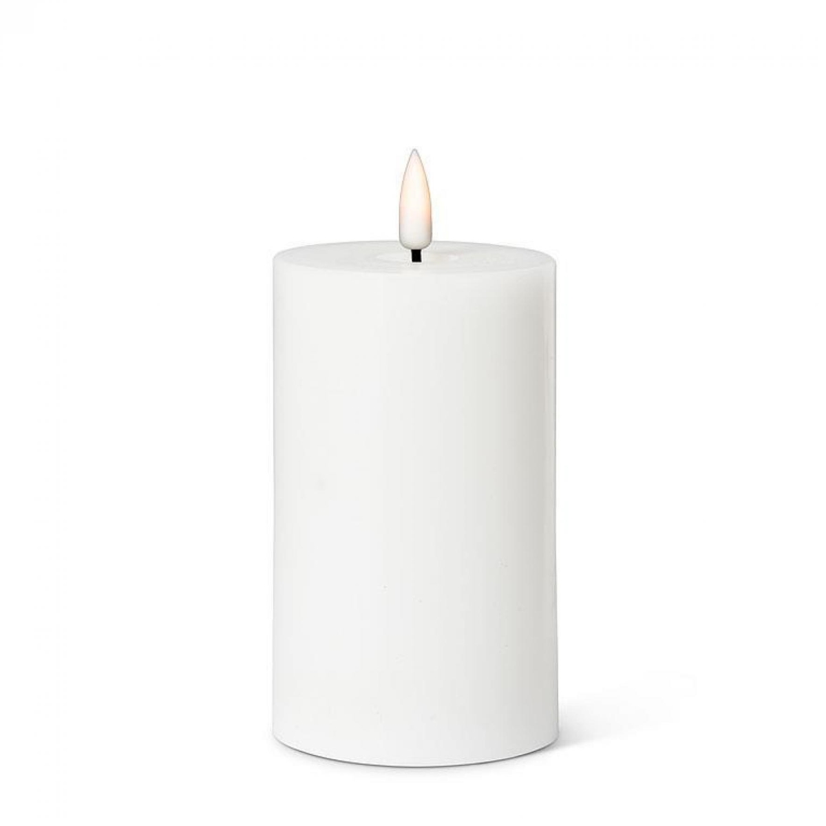 UNBT-00502 LED White Pillar Candle