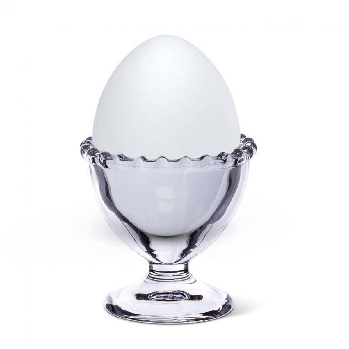 Picture of MDR Trading UNBT-00280 Dotted Edge Egg Cup - Clear