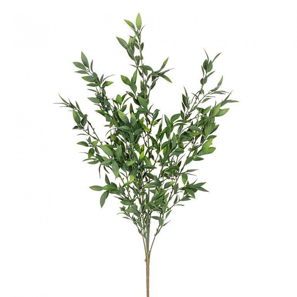UNBT-00527 Long Leafy Stem Faux Plants & Trees - Green