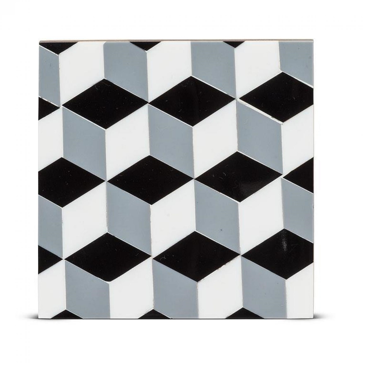 Picture of MDR Trading UNBT-00897 Mosaic Pattern Coasters - Gray, White & Black - Set of 4