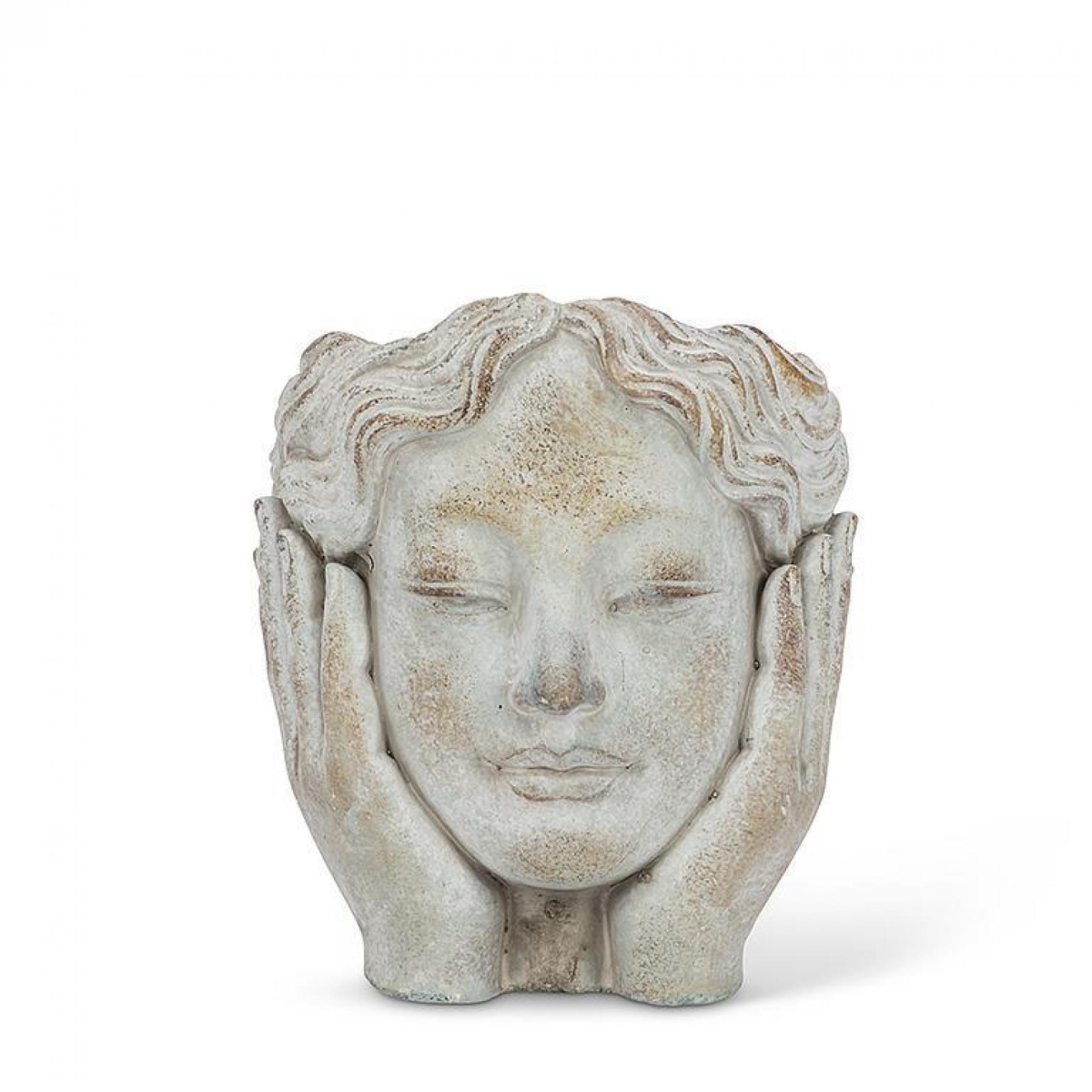 UNBT-00424 Holding Head in Hands Planter - Gray