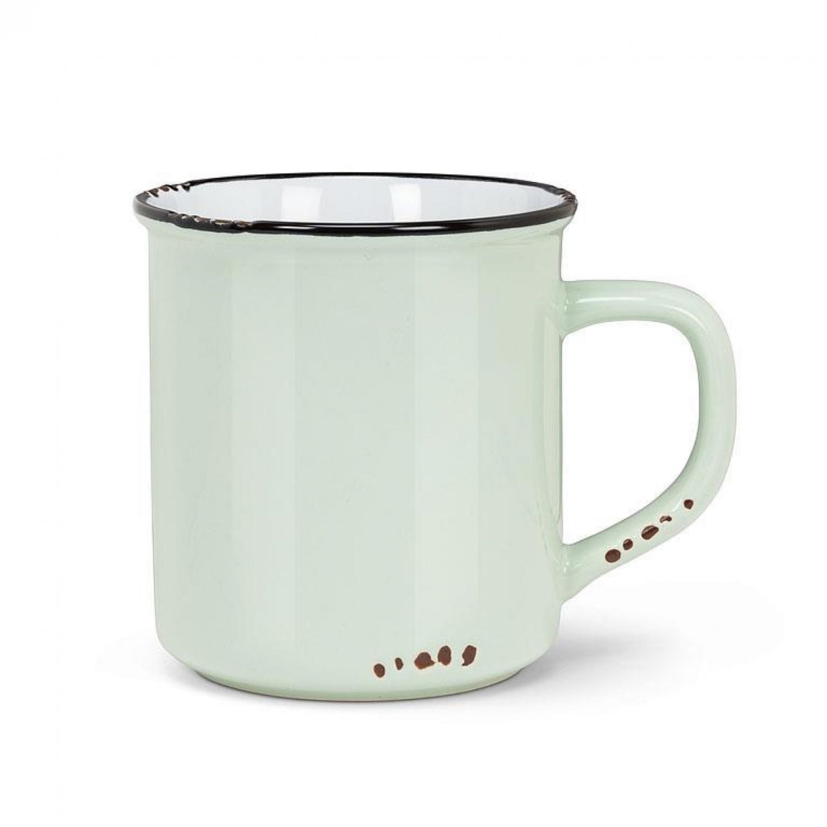 UNBT-00984 Enamel Look Mug - Soft Mint Green