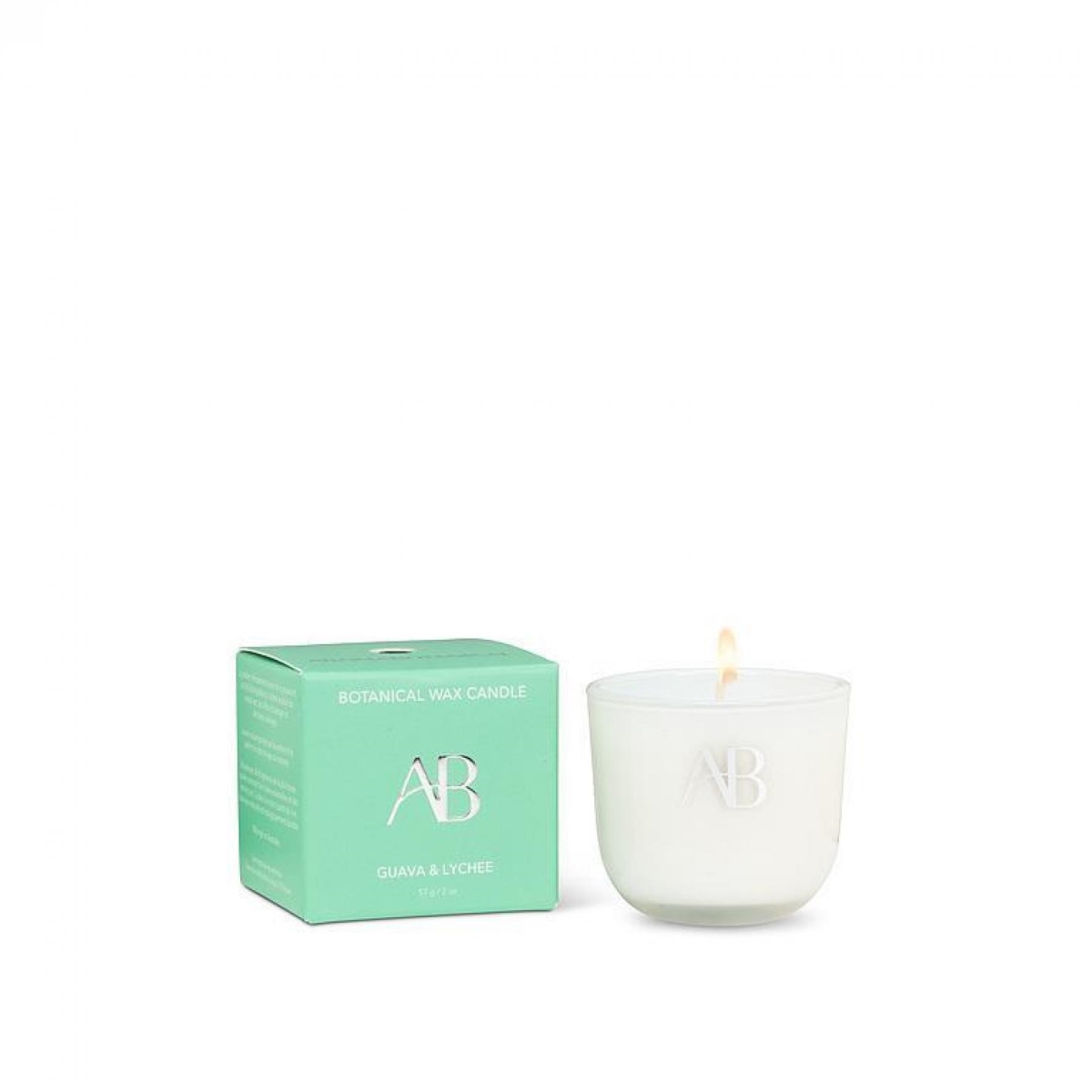 UNBT-00601 Mini Guava Lychee Candle - White