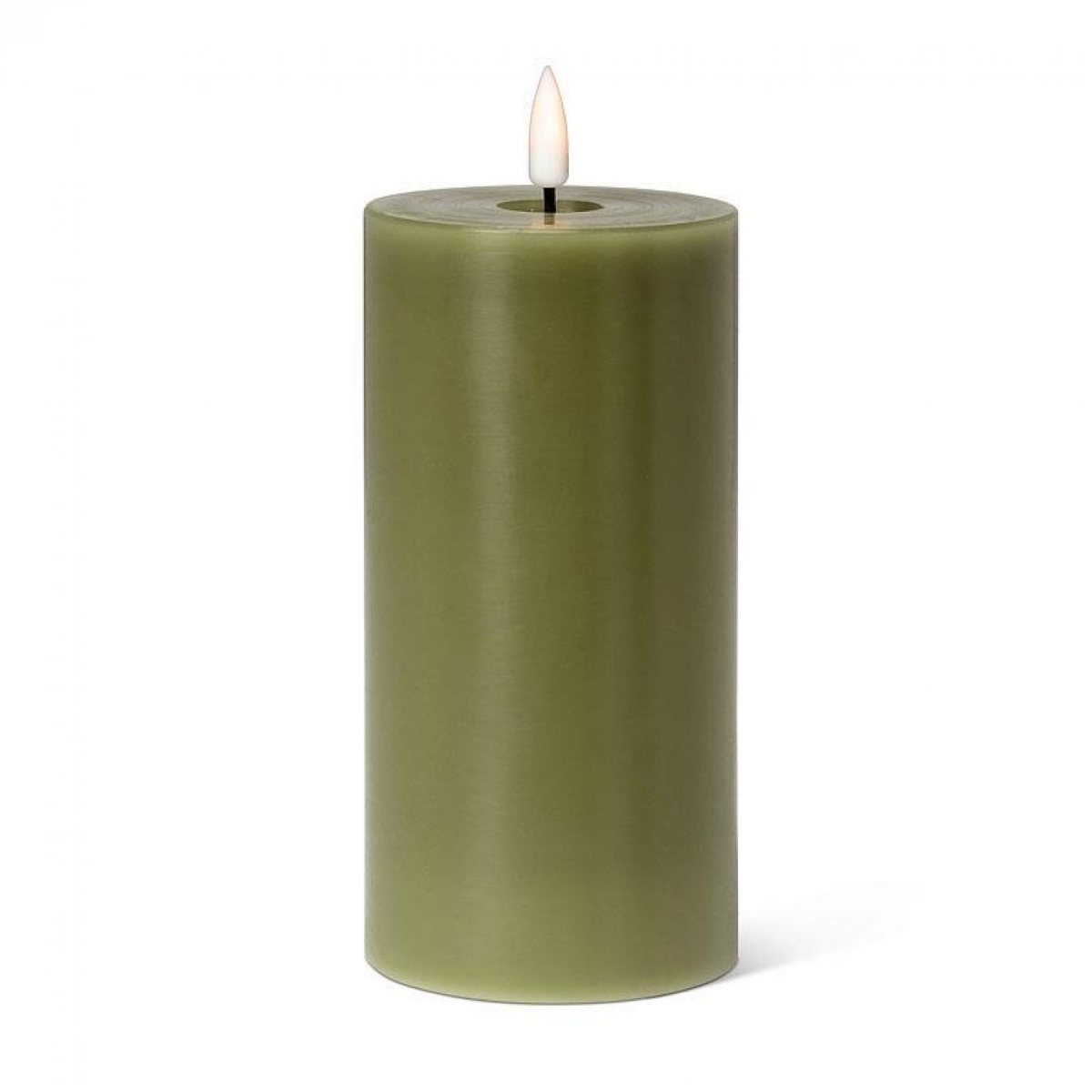 UNBT-00006 6 ft. LED Flameless Pillar Candle - Green