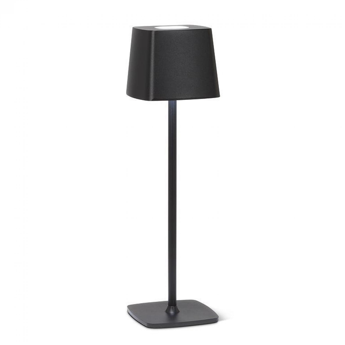 UNBT-00993 Square Shade Matte Black LED Table Light Lamp
