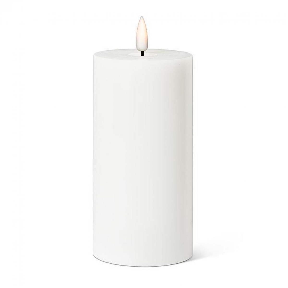 UNBT-00491 LED Flameless Pillar Candle - White